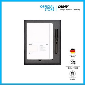 Gift Set Lamy Notebook A6 Softcover White + Lamy Safari Shiny Black - GSA6-Sa0025