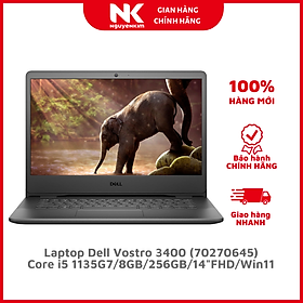 Mua Laptop Dell Vostro 3400 i5 1135G7/8GB/256GB/14 F/OfficeHS/Win11/(70270645)/Đen - Hàng chính hãng