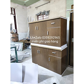 Mua Tủ bếp mini nhựa đài Loan ốp mặt gạch sẵn bồn rửa