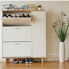 Mua Tủ giày thông minh gỗ hạn chế trầy xước NTTK đã lắp Hình chụp tại xưởng HCM TG33939
