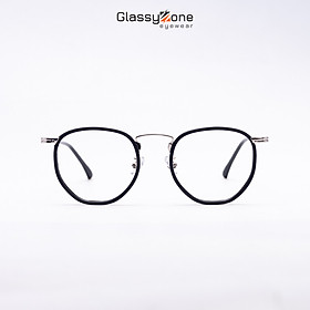 Gọng kính cận, Mắt kính giả cận kim loại Form tròn thời trang Nam Nữ Ceto - GlassyZone