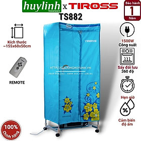 Máy Sấy Quần Áo Tiross TS882 (1500W) - Xanh Dương - Hàng chính hãng