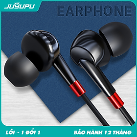 Mua Tai nghe có dây JUYUPU M3 cao cấp jack 3.5mm nhét tai chống ồn dành cho iPhone Samsung OPPO VIVO HUAWEI XIAOMI - HÀNG CHÍNH HÃNG