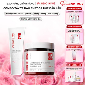 Combo Tẩy Tế Bào Chết Da Mặt 120g và Body 200g