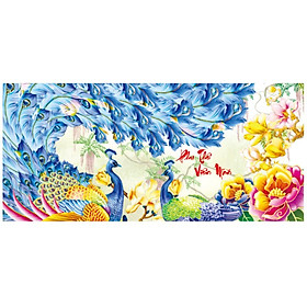 Tranh thêu chữ thập phu thê viên mãn  -X8143