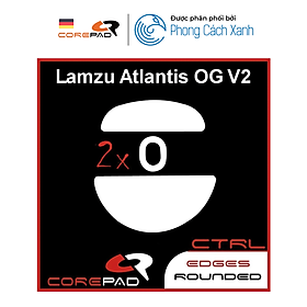 2 Bộ Feet chuột PTFE Corepad Skatez CTRL Lamzu Atlantis OG V2 Superlight / Lamzu Atlantis OG V2 4K Superlight - Hàng Chính Hãng