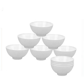 Mua Bộ 10 Chén Ăn Cơm Sứ Màu Trắng Đường Kính 11cm - Bộ chén Hàng Việt Nam Chất Lượng Cao