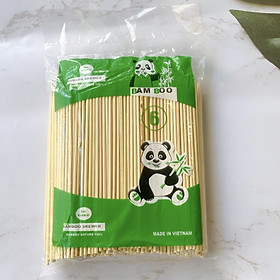 Mua Xiên que tre gấu trúc nhiều size dùng xiên thịt nướng  cá viên tiện lợi 400gr- Bếp xanh thiên bình