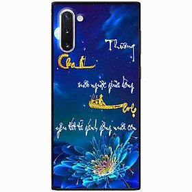 Ốp lưng in cho Samsung Note 10 Mẫu Thư Pháp Cha Mẹ