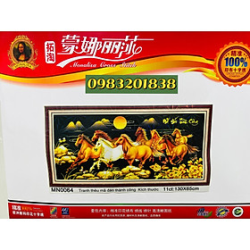 Mua Tranh thêu chữ thập  tranh thêu kín Mã đáo thành công MN0064  kích thước 130 x 65 cm