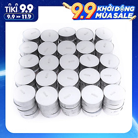 100 Viên Nến Tealight Sáp Cọ 2 giờ Lorganic An Toàn Sức Khỏe, dùng kết hợp với đèn xông và tinh dầu, khử mùi, xua đuổi muỗi và côn trùng hiệu quả,…
