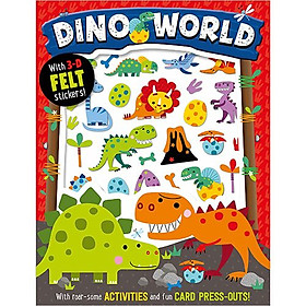 Felt Stickers Dino World Activity Book