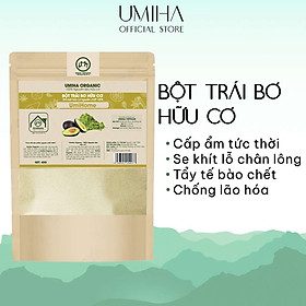 Bột Trái Bơ nguyên chất UMIHOME 40G dùng đắp mặt nạ dưỡng ẩm da ngăn chặn lão hoá, dưỡng trắng da tự nhiên