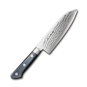 Dao bếp Nhật cao cấp Tojiro DP 37 lớp Damascus VG10 Santoku F659 (170mm) - Dao thái đa năng 3 trong 1 - dao bếp Nhật chính hãng