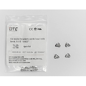 Mắc Cài R6 Cột Thun_DTC (1st Molar Brackets Mesh Base With Hook Roth 0.022)_Mắc cài_Dùng trong nha khoa_Niềng răng_Chỉnh nha [Chính hãng][Ảnh thật]