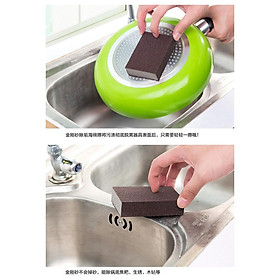 Mua Miếng Cọ Xoong Chà Nồi INOX Đa Năng Magic Sponge Hamart Sạch Rỉ Sét Hiệu Quả