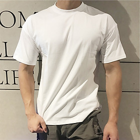 Hình ảnh Áo Tập Gym Nam Màu Trơn Vải Cotton 100% Co Giãn 4 Chiều Nhẹ - Thoải Mái - Đẹp SZone SA109