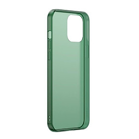 Ốp lưng cường lực nhám viền dẻo chống sốc Baseus Frosted Glass Protective Case dùng cho iPhone 12 Series_Hàng Chính Hãng
