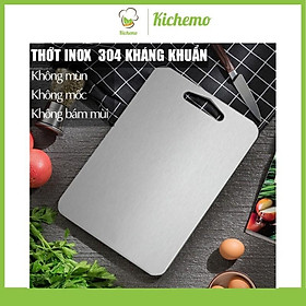 Mua THỚT INOX 304 CAO CẤP SIZE LỚN Kháng Khuẩn Cường Lực- Vệ Sinh Dễ Dàng- Rã Đông Nhanh - Chống Ẩm Mốc