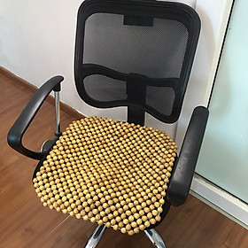 Mua MIẾNG ĐỆM LÓT GHẾ HẠT GỖ 45CM Tấm ngồi văn phòng bằng gỗ thông kt mặt rộng 45×45cm Tấm lót ghế ô tô vuông cao cấp KT 45x45cm hạt dùng cho ghế