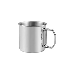 Camping Cup Tea Water Cup 304Stainless Steel Portable for Backpacking Hiking