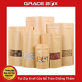 Mua Túi Zip Kraft Thực Phẩm Cửa Sổ Tràn Lề Chống Thấm