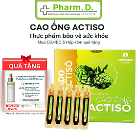 Cao ống Atiso không đường Ladophar Lado Actisô giải độc gan thanh lọc cơ thể - Hộp 10 ống x 10ml