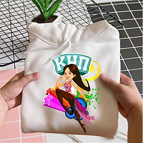 Áo hoodie nỉ bông màu trắng in hình gia đình Kun cực đẹp cho bé trai bé gái