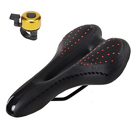 Yên xe đạp thể thao , Carbon siêu êm , Chính hãng Sengxin , da PU cao cấp - Tặng kèm chuông 02