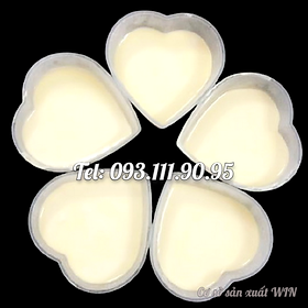 Mua Bộ 10 khuôn bánh Flan hình tim – Loại có nắp – Mã số 1463