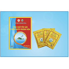 COMBO 2 HỘP TINH CHẤT YẾN SÀO THIÊN NHIÊN KHÁNH HÒA - HỘP 5 GÓI 5 GRAM - 027