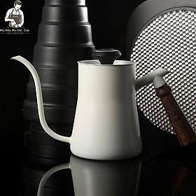Mua Bình Cổ Ngỗng Pha Cà Phê Tay Gỗ Có Nhiệt Kế 600ml