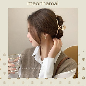 Kẹp tóc càng cua kim loại Hàn Quốc MEONHAMAI