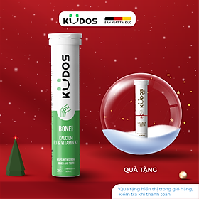 Thực phẩm bảo vệ sức khỏe KUDOS BONE HEALTH CALCIUM, D3 & VITAMIN K2 (20 viên/tuýp)