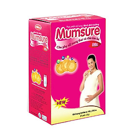 Bánh Dinh Dưỡng Mumsure 165 gam  bibica vị cam - Sản phẩm dinh dưỡng dành cho phụ nữ mang thai