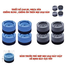 Chân máy giặt 4 miếng cao su cao cấp chống ồn chống rung (LOẠI 1)