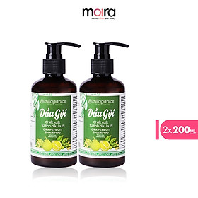 Combo 2 Dầu Gội Tinh Dầu Bưởi Kích Thích Mọc Tóc, Ngăn Ngừa Rụng Tóc MILAGANICS 250ml