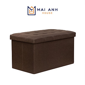 Hộp đôn ghế ngồi Mai Anh House - ghế đôn đa năng dài chất liệu vải Oxfort cao cấp, thân gỗ MDF cứng cáp, mặt nệm êm ái, nội thất thông minh ghế đôn xếp gọn phong cách Thụy Điển sang trọng, tinh tế