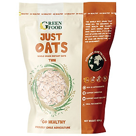 Túi Hạt Yến Mạch Chile Nguyên Chất Ăn Liền Cán Dày JUST OATS THIN 454g
