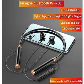 Mua Tai nghe bluetooth không dây 5.1 Pin kép 600mAh  nghe nhạc và đàm thoại từ 30h đến 60h  chờ dài 268h  chức năng Siri  hỗ trợ khe lắp thẻ nhớ lên đến 32G