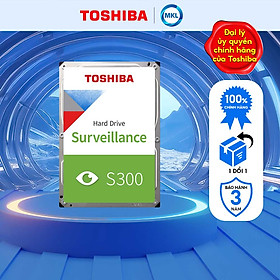 Mua Ổ cứng camera hdd Toshiba S300 Surveillance Sata 3 dung lượng 1TB/2TB/4TB/6TB/8TB/10TB loại 3.5inch hàng chính hãng