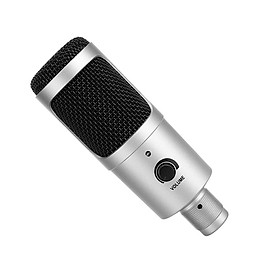 ghi âm Truyền phát Micrô Cardioid Studio Vocals Broadcast Mic cho PC Chat Voice M2 USB Condenser-Màu Bạc