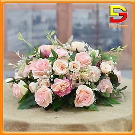 Mua Hoa Giả Để Bàn Lẵng Hoa Hội Nghị Trang Trí Bàn Họp Sự Kiện Nhà Hàng Dài 40-60cm DG-158