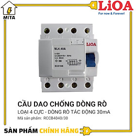 Mua Cầu dao chống giật - APTOMAT chống dòng rò LiOA 4 Cực RCCB4040/30