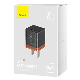 Mua Cốc sạc Baseus GaN5 Fast Charger (Mini) 1C 20W CN Amber (hàng chính hãng)