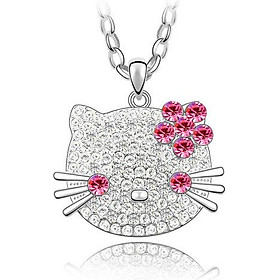 Dây chuyền bạc cho bé - mặt Mèo Kitty - thương hiệu trang sức PANMILA  (MDC.A34)