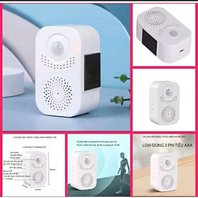 CHUÔNG CỬA BÁO KHÁCH CẢM BIẾN HỒNG NGOẠI CÀI GIỌNG NÓI THÔNG MINH