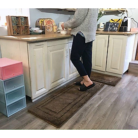 Mua (Ảnh Thật) Com bo 2 Thảm Chùi Chân Cao Cấp Dành Cho Nhà Tắm  Phòng Khách  Phòng Bếp kích thước 40x120 và 40x60