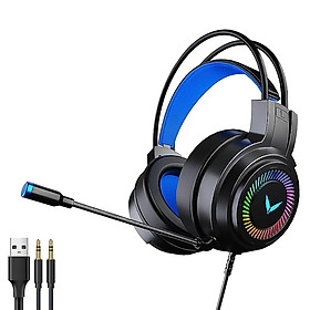 Mua Tai nghe chụp tai máy tính Vinetteam gaming G58 có đèn led đổi màu  mic đàm thoại  headphone chơi game trên laptop PC - hàng chính hãng