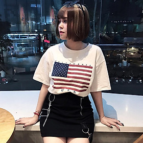Áo Thun Cờ Mỹ thiết kế - American Flag T-Shirt - Áo Unisex Nam/Nữ 100% tagless cotton